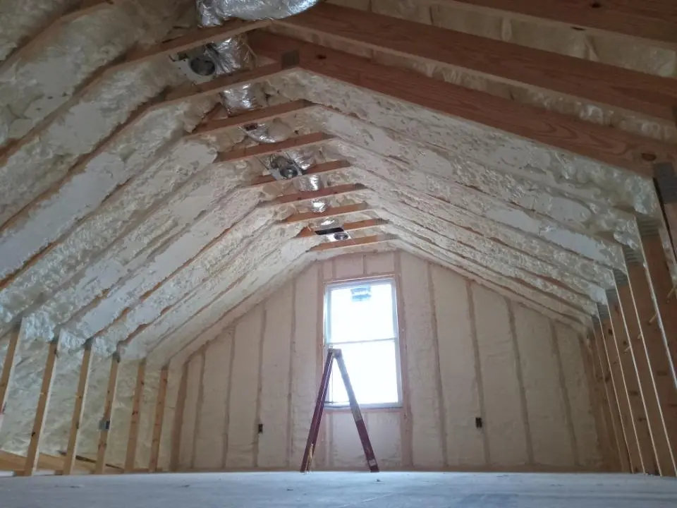Spray foam roofing application for Crawl Space Insulation project in Pittsburg